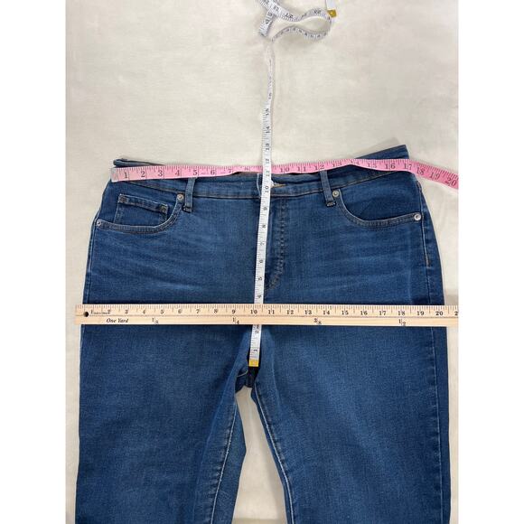 Everlane Womens Plus 33 Mid Rise Skinny Leg Medium Blue Wash Jean Capsule Fall - Picture 6 of 7